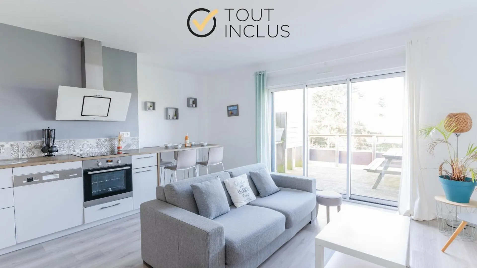 Roscaroc Enez Karn - Joli T2 Vue Mer Proche Plage Ploudalmézeau Apartmán
