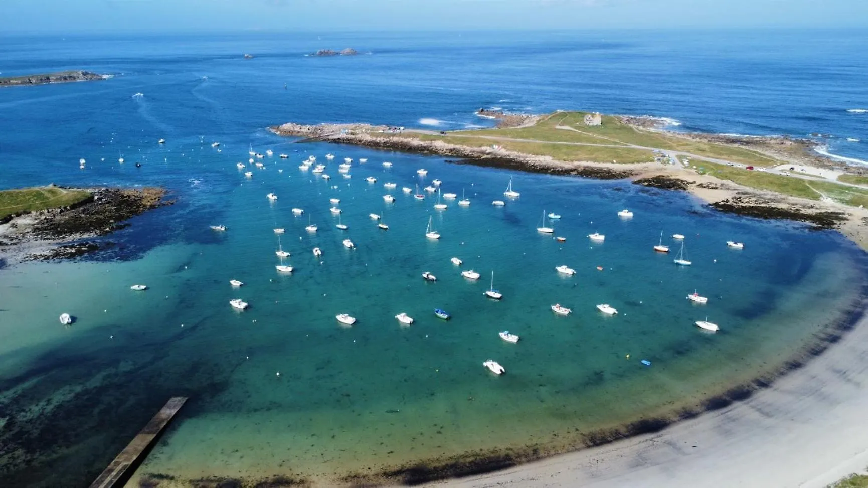 Roscaroc Enez Karn - Joli T2 Vue Mer Proche Plage Ploudalmézeau